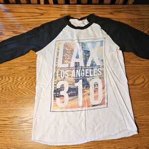 3/4 Length Sleeve Shirt LAX Los Angeles Men's SM